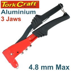 ALUMINIUM HAND POP RIVETER  4.8MM MAX 3 JAW H/DUTY