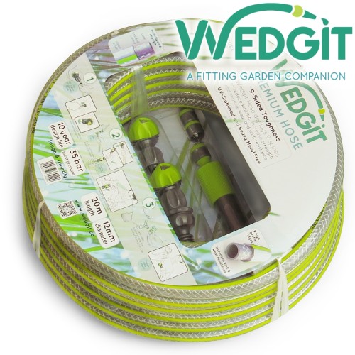 WEDGIT PREMIUM HOSE 12MM 1/2" 20M INCL. STARTER KIT